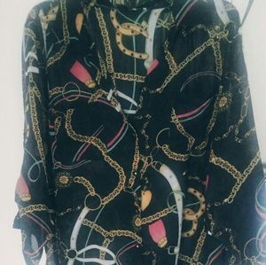Gold chain blouse
